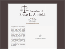 Tablet Screenshot of ahnfeldtlaw.com